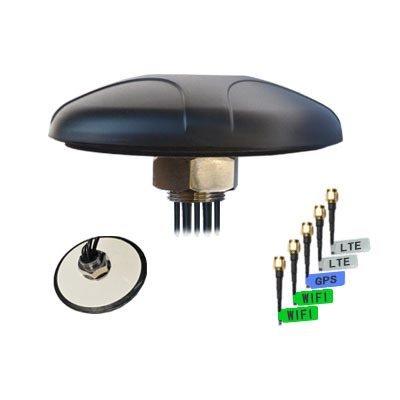 4 in 1 Combination M2M Low Profile MIMO 3G/4G/WiFi Antennas (AC-WIFI2/LTE2-BQX)