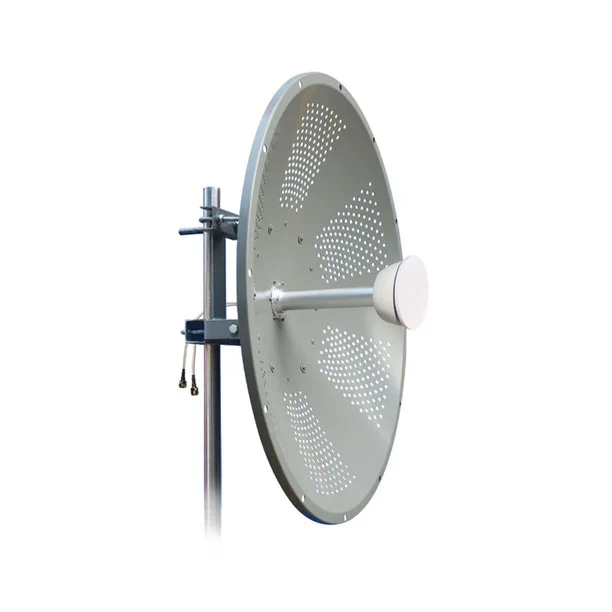 2 3 2 7ghz 27dbi dual pol perforated holes dish antenna 900mm