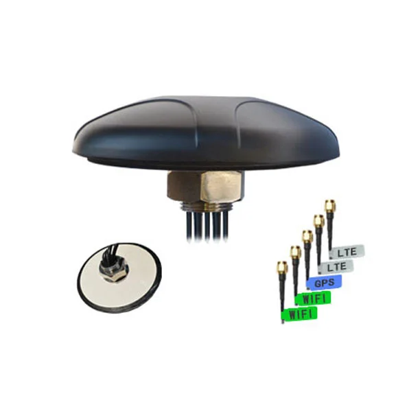 5 in 1 Combination M2M Low Profile MIMO 3G/4G/5G/WiFi/GPS Antennas (AC-GPS/LTE2/WIFI2-BQX)