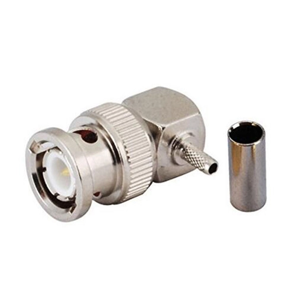 BNC Right Angle Male RF Coaxial Connector AC-BNC-M