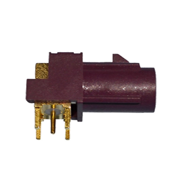 Fakra D Female PCB Mount Right Angle Bordeaux for Violet Car GSM Cellular Phone AC-FAKRA-D-PCB