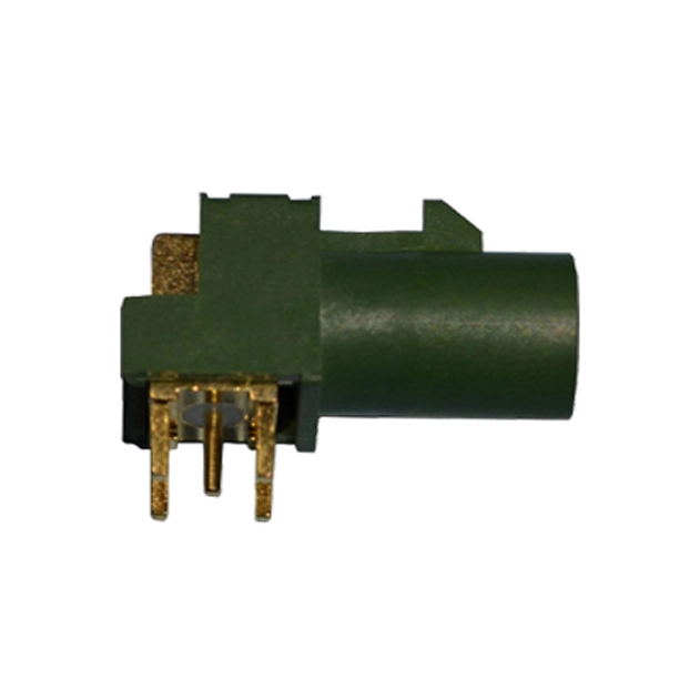 fakra e plug female green tv1 sdars connector pcb right angle ac fakra e pcb