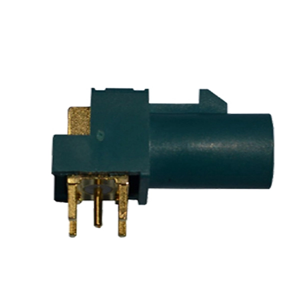 FAKRA Female Connector Z Type Water Blue Neutral Coding Through Hole PCB Mount AC-FAKRA-Z-PCB