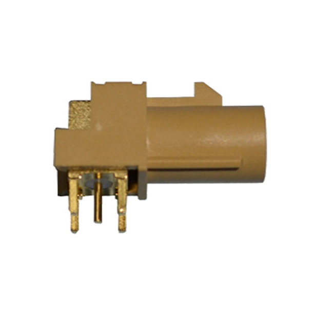 FAKRA I Female Beige Bluetooth Connector PCB Right Angle AC-FAKRA-I-PCB