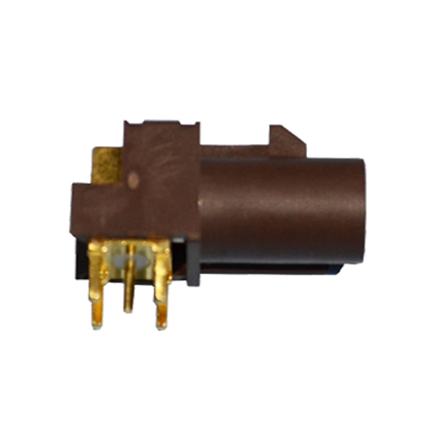 FAKRA SMB Connector F Type Brown TV2/SDARS Coax Through Hole for PCB  AC-FAKRA-F-PCB