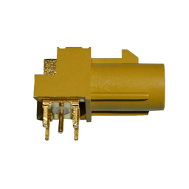 FAKRA SMB Connector K Type Curry Radio with IF Coax Through Hole for PCB AC-FAKRA-K-PCB
