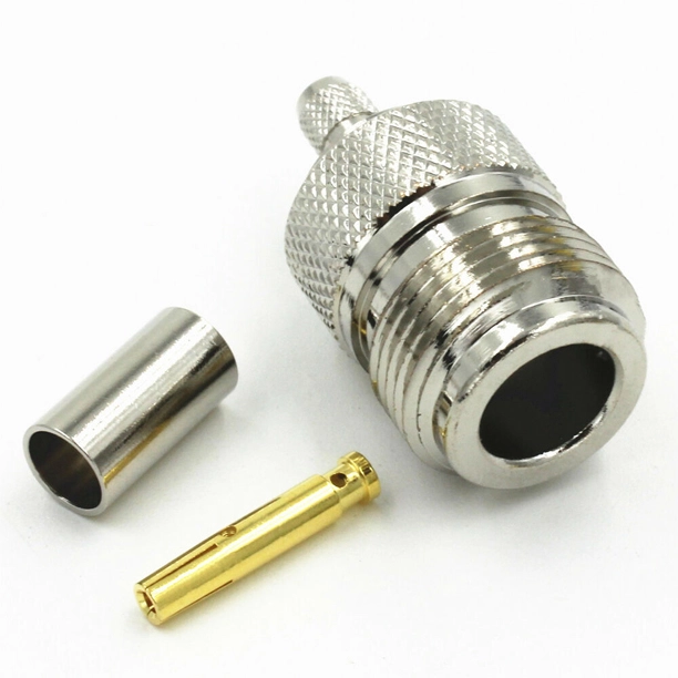 n type female crimp connector ac n f