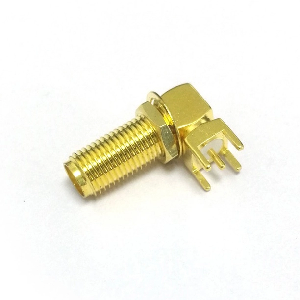 sma right angle female pcb connector ac sma f w197 pcb