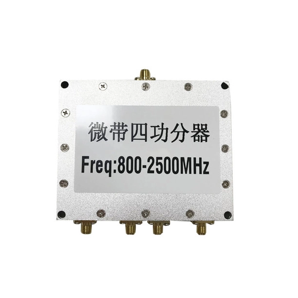 4-Ways Microstrip Power Splitter 800-2500MHz SMA Female Connector (AC-PS0825-SMA-04)