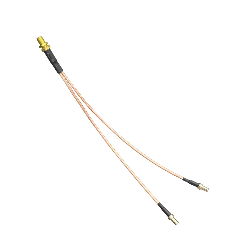 Bulkhead RP SMA Female to 2 TS9 Male Y Type Splitter Cable.jpg