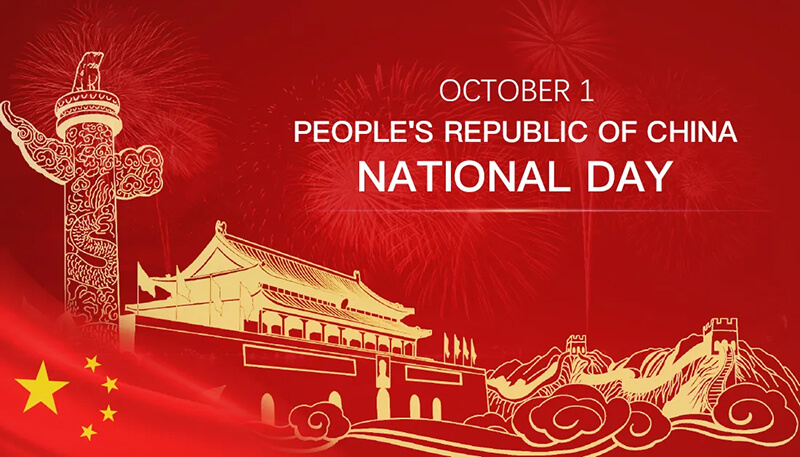 Chinese National Holiday Notice 2025